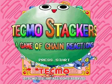 Tecmo Stackers (US) screen shot title